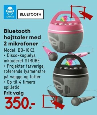 Bilka Bluetooth Højttaler Med 2 Mikrofoner tilbud