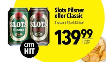 Citti Slots pilsner eller classic tilbud