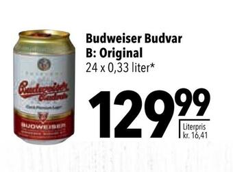 Citti Budweiser budvar b: original tilbud