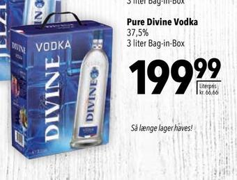 Pure divine vodka