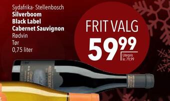 Citti Silverboom black label cabernet sauvignon tilbud