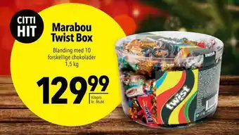 Citti Marabou twist box tilbud