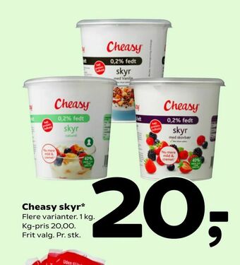 Coop 365 Cheasy skyr tilbud