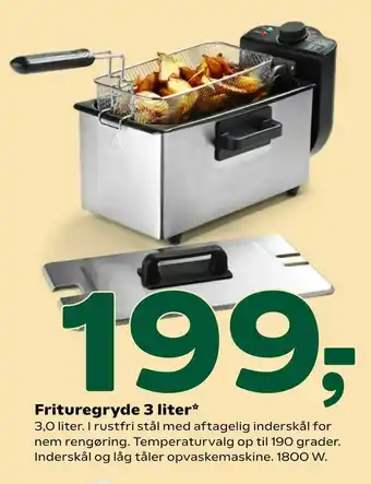 Frituregryde 3 liter