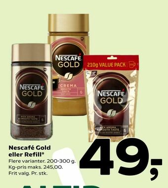 Coop 365 Nescafé Gold eller Refill tilbud