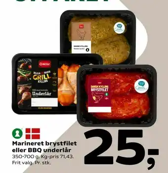 Coop 365 Marineret brystfilet eller BBQ underlår tilbud