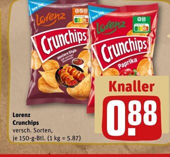 REWE Lorenz Crunchips tilbud