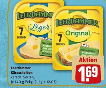 REWE DE Leerdammer Käsescheiben tilbud