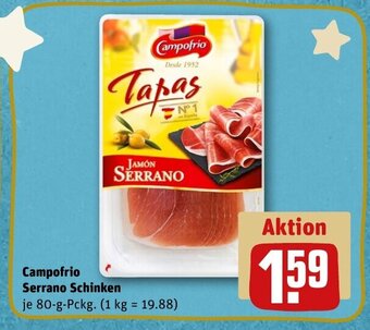 REWE DE Campofrio Serrano Schinken tilbud
