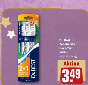 REWE DE Dr. Best Zahnbürste Hoch-Tief tilbud