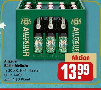 REWE Allgäuer Büble Edelbräu tilbud