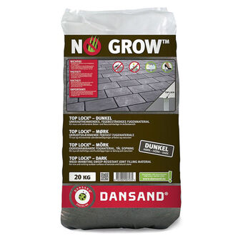 Dansand, no grow, top lock, mørk, 20 kg, 0-1 mm