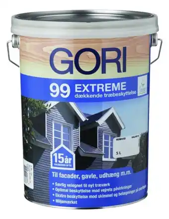 Silvan Gori 99 extreme, træbeskyttelse, 5 l, snebær-hvid tilbud