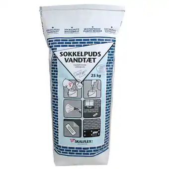 Skalflex, sokkelpuds, diffusionsåben, 25 kg