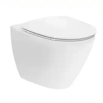 Silvan Ifö, væghængt toilet, hvid, porcelæn, uden skyllekant, 2 skyl tilbud
