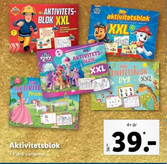 Lidl Aktivitetsblok tilbud