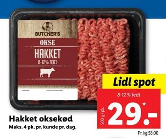 Hakket oksekød