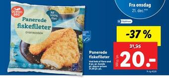 Lidl Panerede fiskefileter tilbud