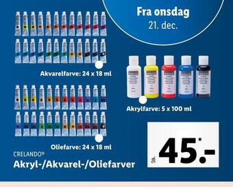 Akryl-/akvarel-/oliefarver