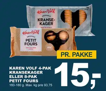 Let-Køb Karen volf kransekage tilbud