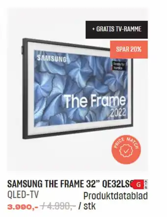 Hi-Fi Klubben Samsung The Frame 32" QE32LS tilbud