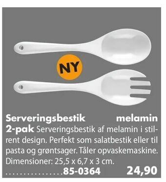 Serveringsbestik melamin