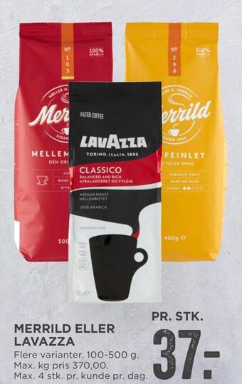 MENY Merrild eller lavazza tilbud