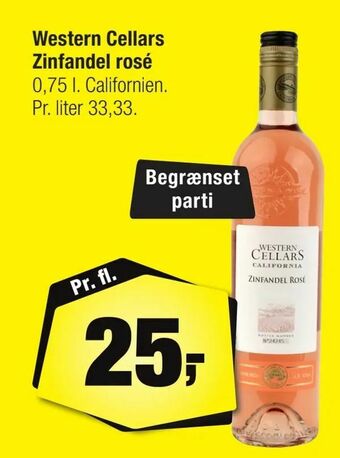 Calle Western Cellars Zinfandel rosé tilbud