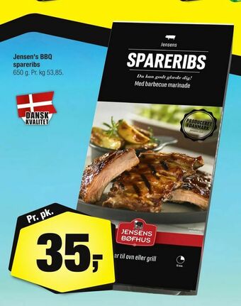 Calle Jensen's BBQ spareribs tilbud