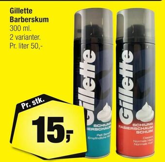 Calle Gillette Barberskum tilbud