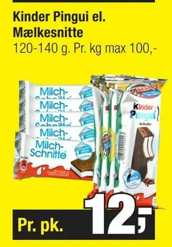 Calle Kinder Pingui el. Mælkesnitte tilbud
