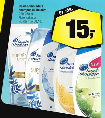 Calle Head & Shoulders shampoo el. balsam tilbud