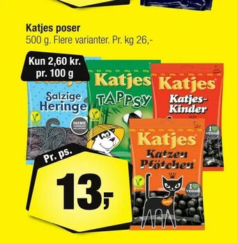 Calle Katjes poser tilbud
