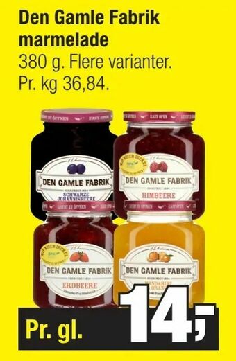 Calle Den Gamle Fabrik marmelade tilbud