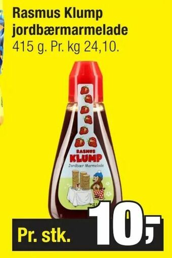 Calle Rasmus Klump jordbærmarmelade tilbud