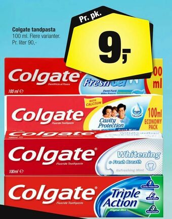Calle Colgate tandpasta tilbud