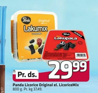 Fleggaard Panda Licorice Original el. LicoriceMix tilbud