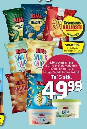 Fleggaard KiMs chips el. dip tilbud