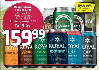 Fleggaard Royal, Odense, Faxe el. Giraf tilbud