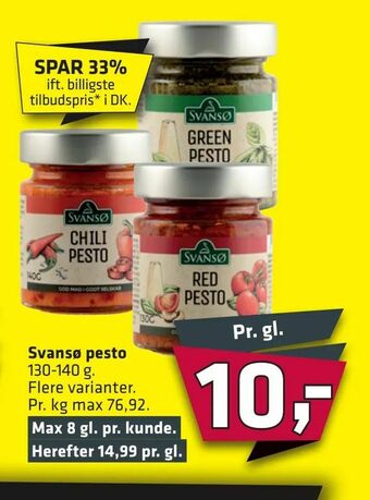 Fleggaard Svansø pesto tilbud