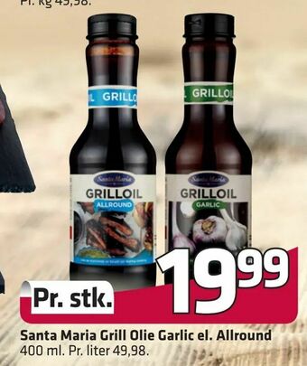 Fleggaard Santa Maria Grill Olie Garlic el. Allround tilbud