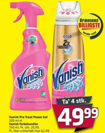 Vanish Pre-Treat Power Gel, Vanish forbehandler