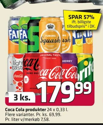 Fleggaard Coca Cola produkter tilbud