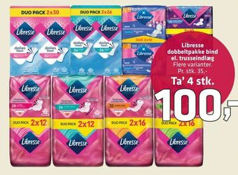 Fleggaard Libresse dobbeltpakke bind el. trusseindlæg tilbud