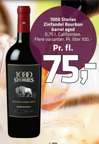 Fleggaard 1000 Stories Zinfandel Bourbon barrel aged tilbud