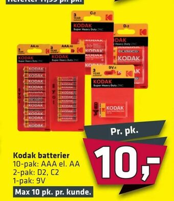 Fleggaard Kodak batterier tilbud