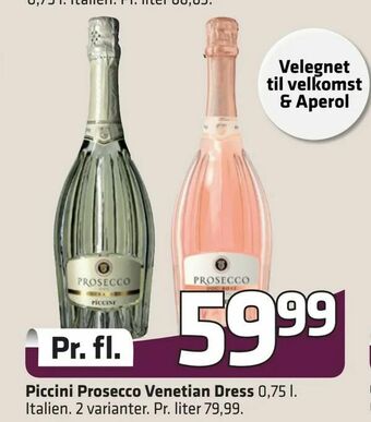Fleggaard Piccini Prosecco Venetian Dress tilbud