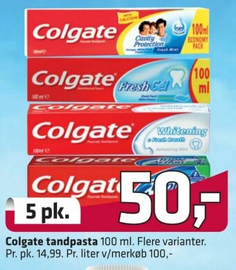Fleggaard Colgate tandpasta tilbud
