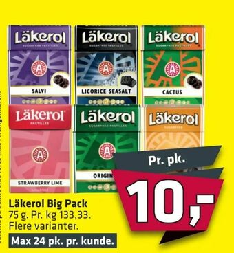 Fleggaard Läkerol Big Pack tilbud