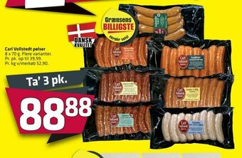 Fleggaard Carl Vollstedt pølser tilbud